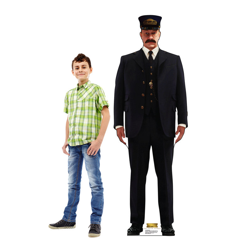 72'' Life-Size Polar Express Conductor Cardboard Stand-Up