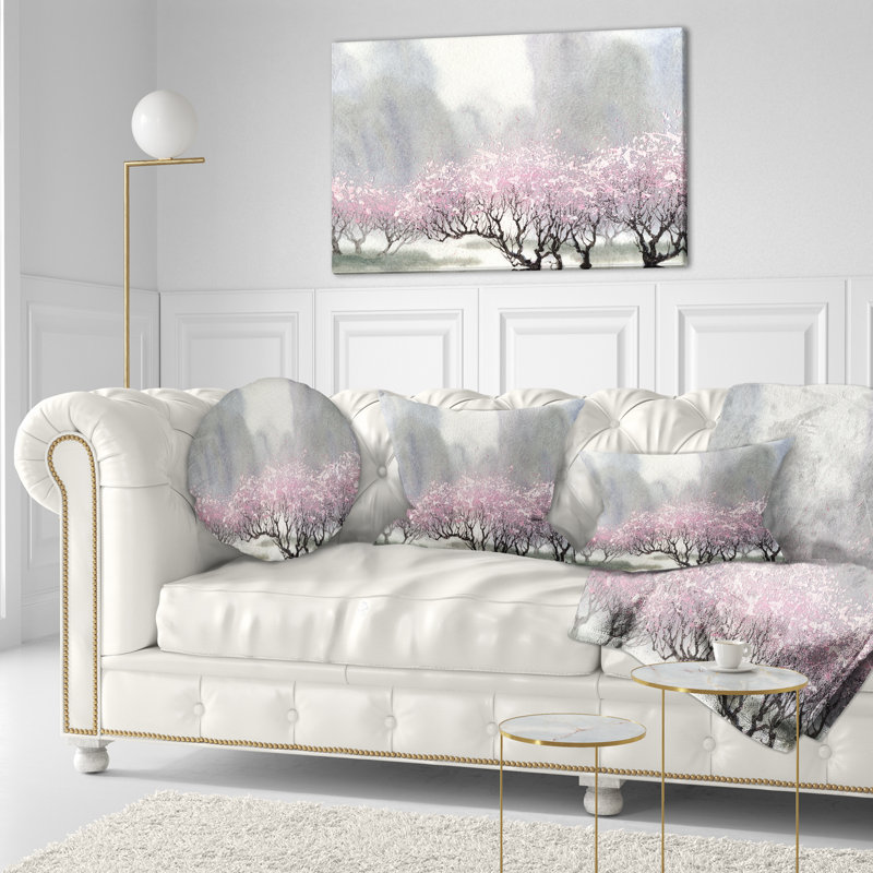 Coussins de paysage au printemps, Rectangulaire, 12 po x 20 po