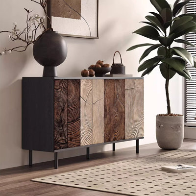 Buffet en bois manufacturé rétro