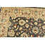 Tapis bleu / brun en laine noué à la main de conception unique 8 pi 4 po x 10 po