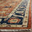 Tapis oriental rouille en laine / coton noué à la main Sergent-22261403