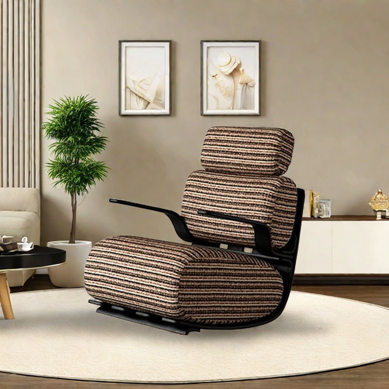 Chaise berçante rétro confortable, Rouge