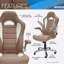 Fauteuil de direction à dossier haut avec accoudoirs rabattables, chameau