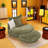 Modern Loveseat Sofa With Metal Trim And Tapered Legs, Individual Spring Wrap Seat Cushion, 3 Throw Pillows, Perfect For Apartment, Living Room, Office-650152782