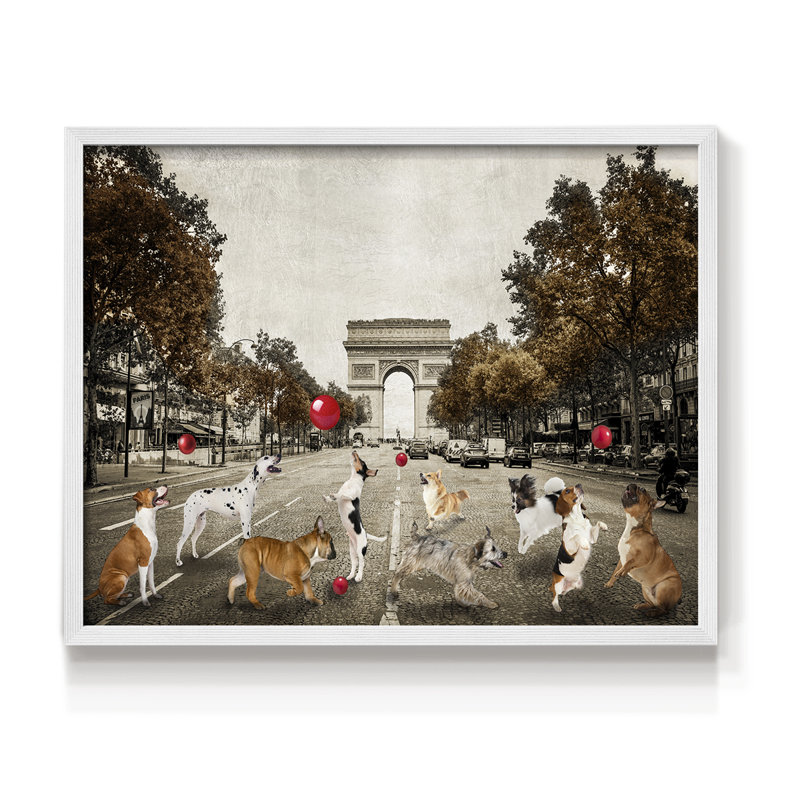 Ave des Champs -Framed Print - Restickable, White