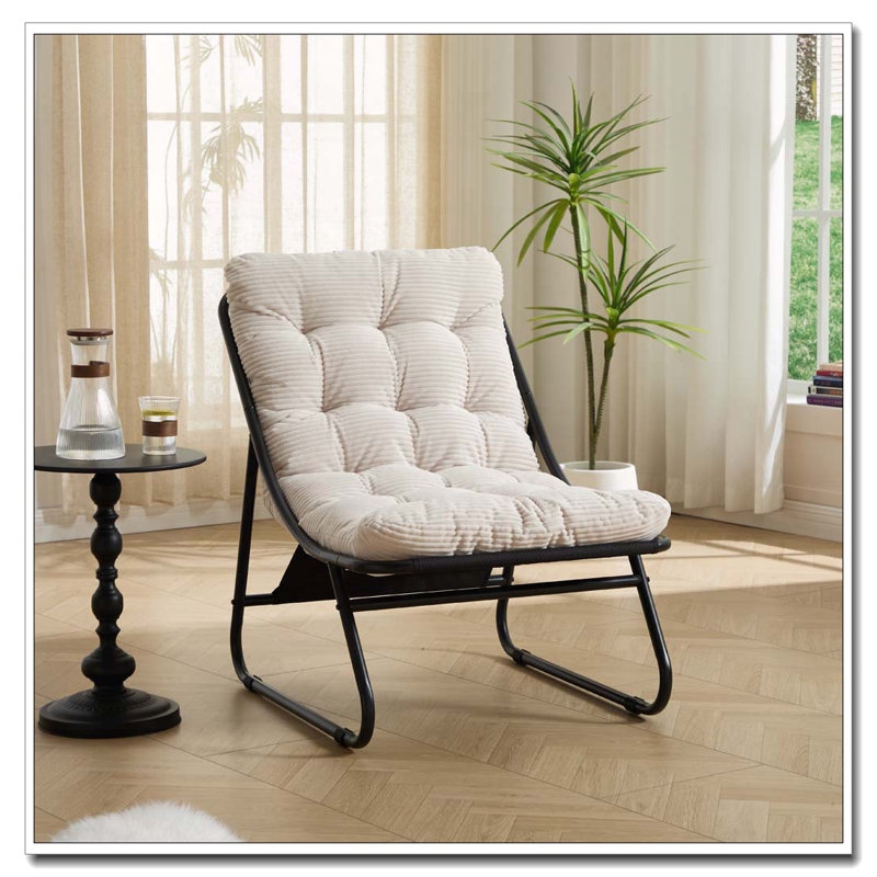 Chaise longue d'extÃ©rieur avec repose-pieds, White