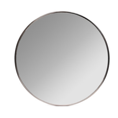 Miroir mural rond noir de 30 po Nelson