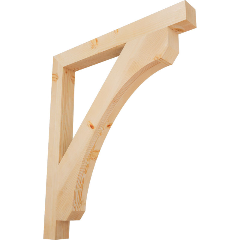Support en bois rustique Legacy Block, Sapin de Douglas, Lisse, H 44 po x l 3,5 po x P 38 po