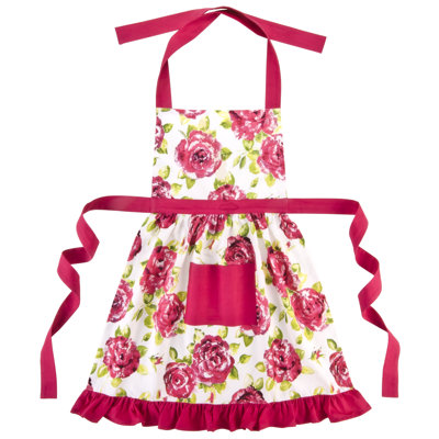 Floral Cotton Bib Apron
