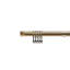 Full Stop Antique Brass Adjustable 160cm to 300cm 2cm Single Curtain Pole-288186461-288186530