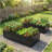2-Pack 6X3x2 FT Galvanized Metal Raised Garden Beds, Reinforced Rustproof Colored Steel Planter Boxes For Vegetables, Flowers, Herbs And Succulents Outdoor