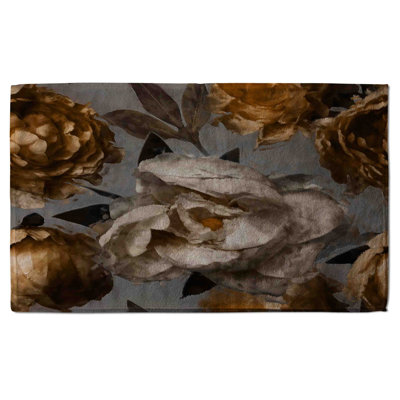 Cotton Floral Waffle Kitchen Towel