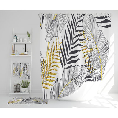 Navinder Polyester Shower Curtain Set