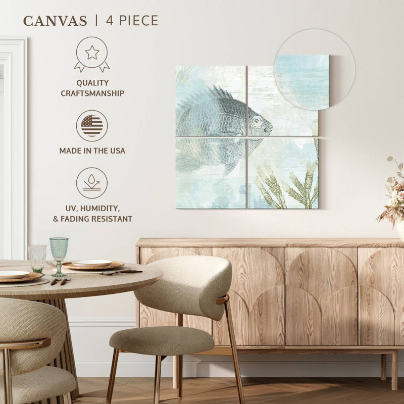 Brampt Coastal Fresco I, 74" H x 74" W