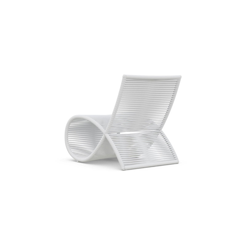Wave Club Chair, Matte White