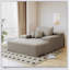 Chaise longue surdimensionnée, canapé-lit moelleux en fausse fourrure pour un confort ultime et une polyvalence dans les salons-415284788
