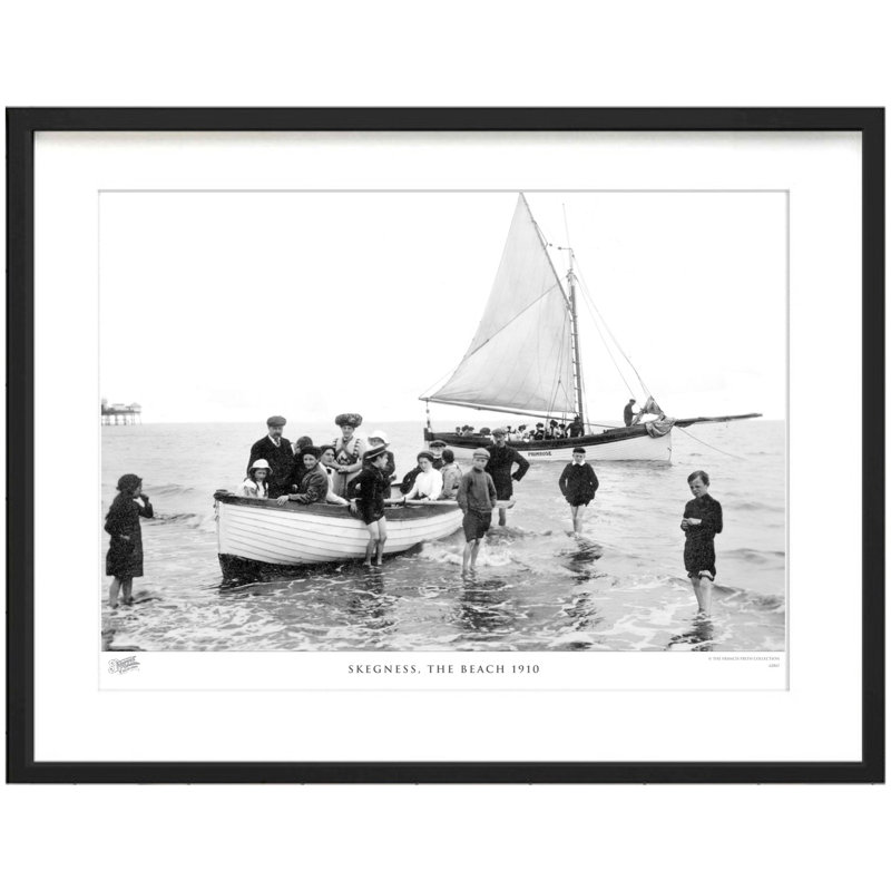 Skegness, The Beach 1910 - Single Picture Frame Print, 63.3cm H x 83.5cm W x 2.3cm D