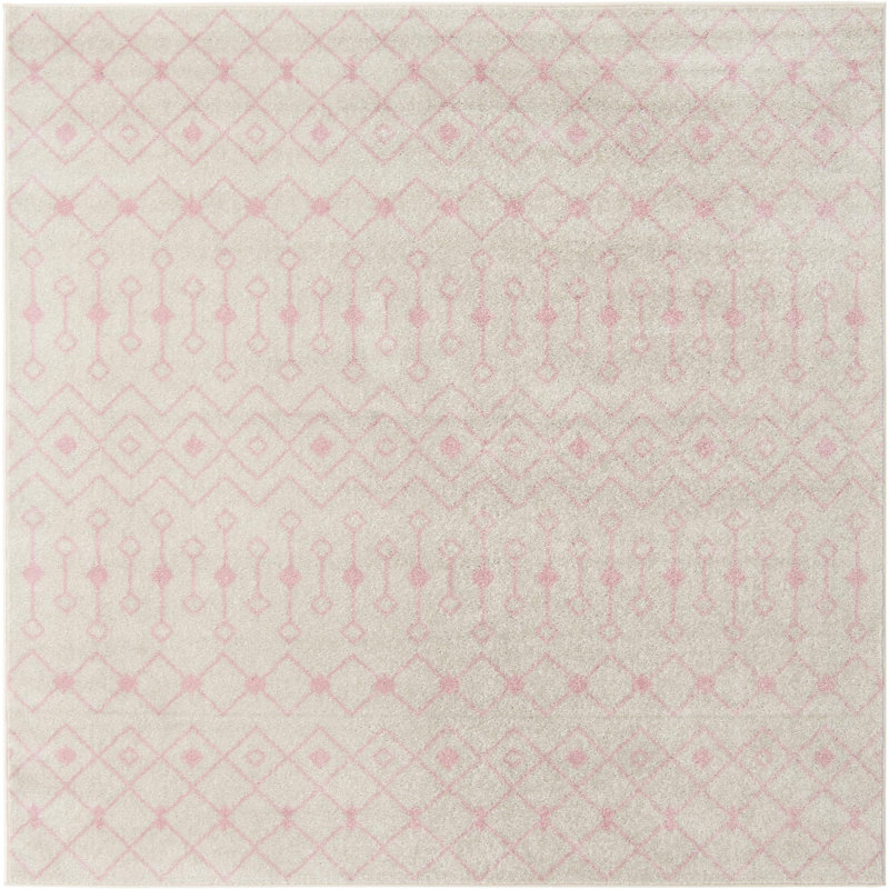 Abstract Indoor Rug, Square 7'10"