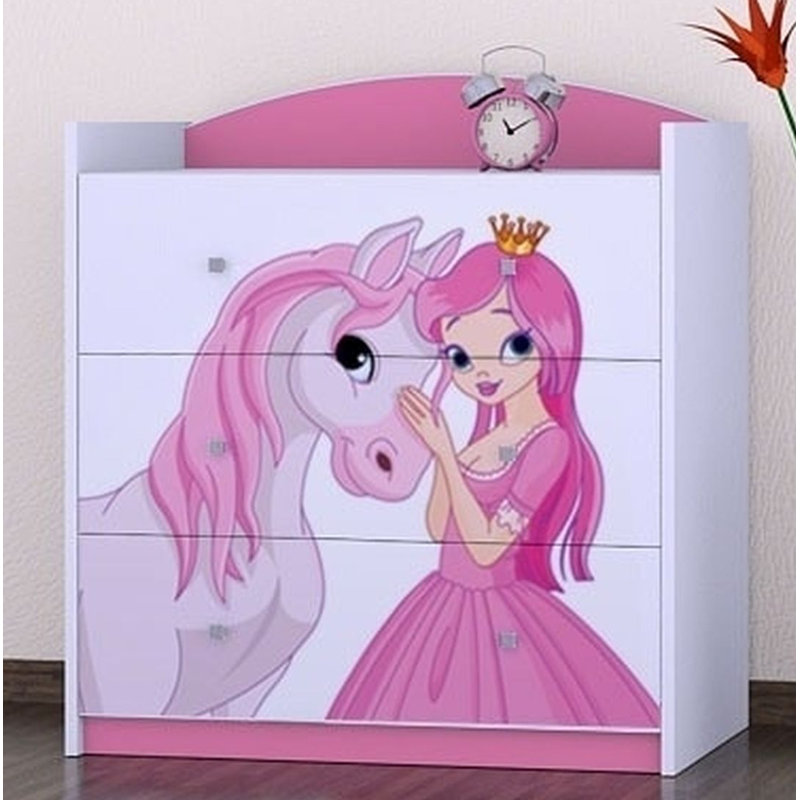 Clark Kids 3 - Drawer Chest, Pink