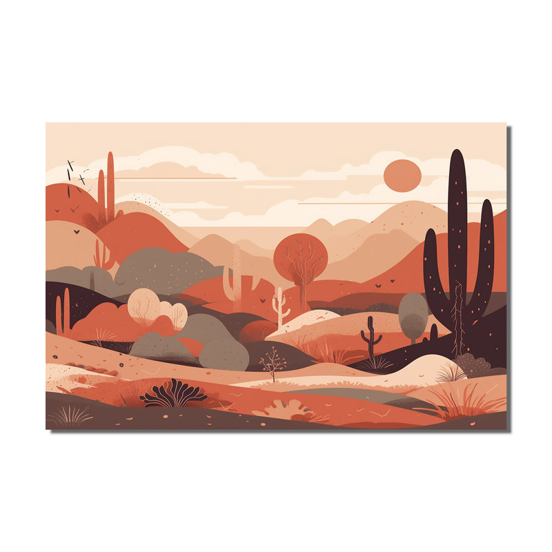 Impression sur toile «Sublime Desert Simplicity - Minimalisme»