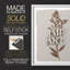 Impression botanique monochrome I - bois massif-993169377-993169380