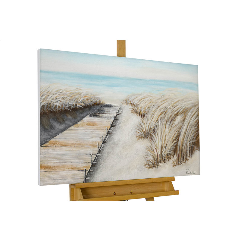 Hand -painted acrylic painting on October Dunes