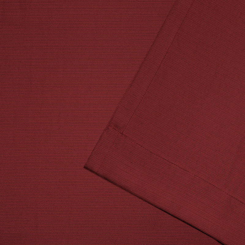 Breanna Semi Sheer Curtain Pair, Radiant Red, 54" W x 120" L