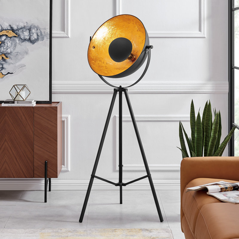 Tahmid 66'' Black Fade Tripod Floor Lamp