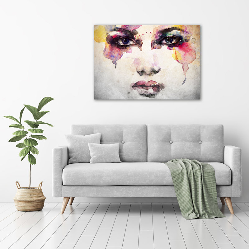 Portrait Of A Woman - Unframed Art Prints on Glass