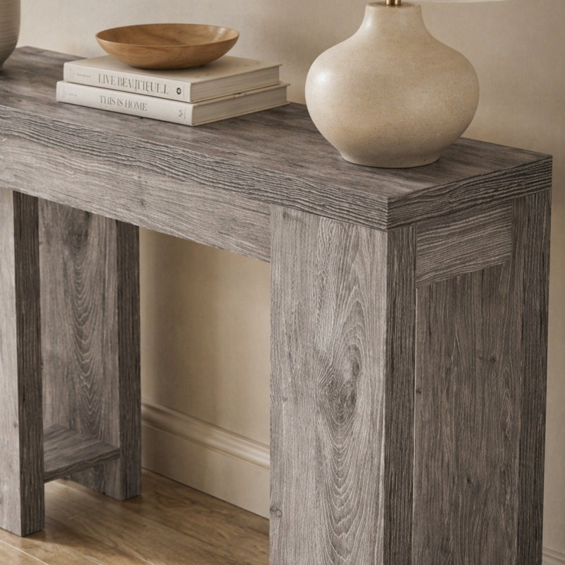 Table d'entrée en bois, console, table d'appoint en bois