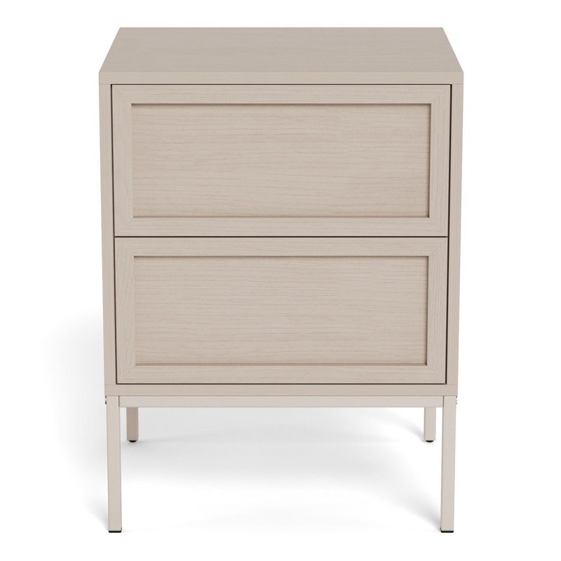Mariestad 45.6 cm W Steel Bedside Table