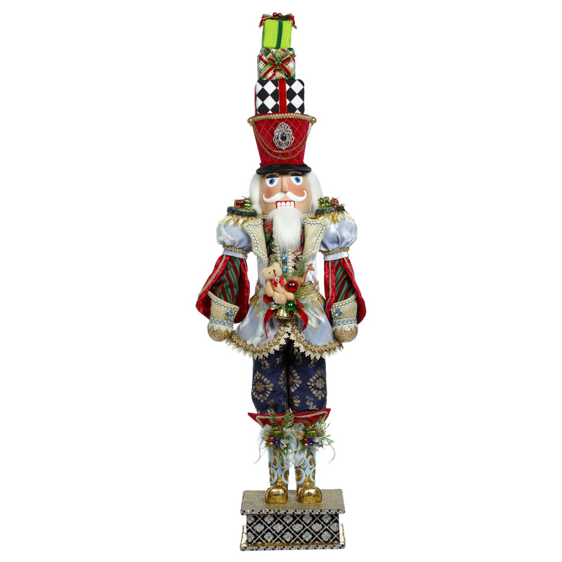Nutcracker With Present, Medium - 42 Inches