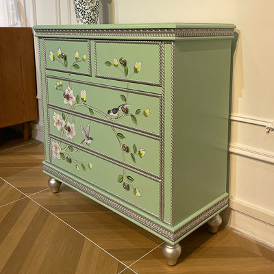 Painted 5-Drawer Accent Chest & Entryway Cabinet