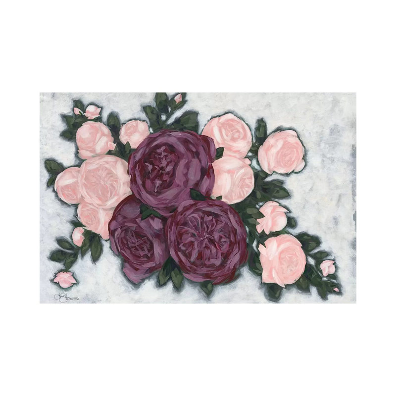 English Roses - Wrapped Canvas Painting, 66.04 cm H x 45.72 cm W x 1.91 cm D