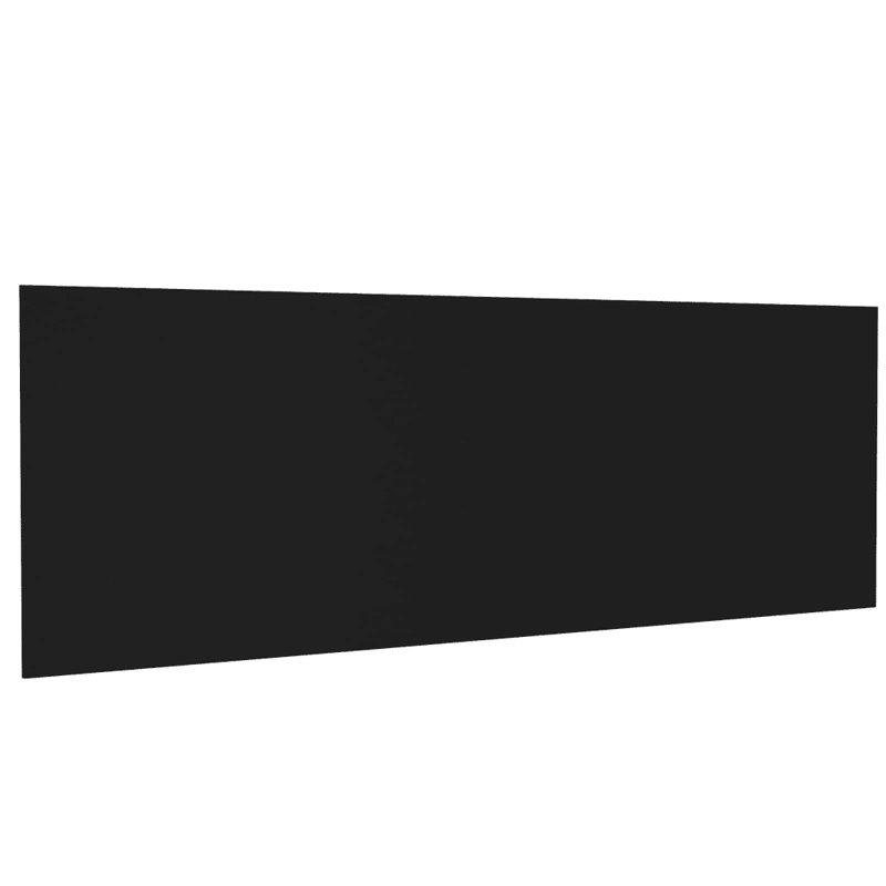 Wall Headboard Engineered Wood 94.5 in x 0.6 in x 31.5 in, Black