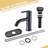 Single-Hole Single-handle Bathroom Faucet with Drain Assembly-101114605