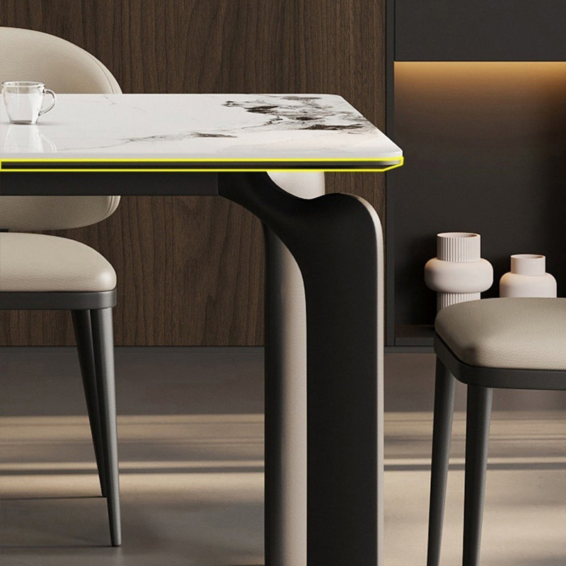 Table de salle à manger rectangulaire French French, H 29,5 po x L 86,6 po x l 35,4 po