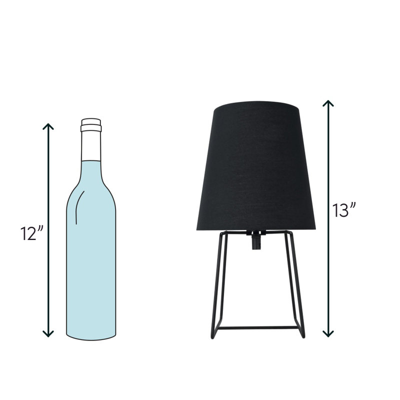 Lampe de table 13 po Reign, Rouge