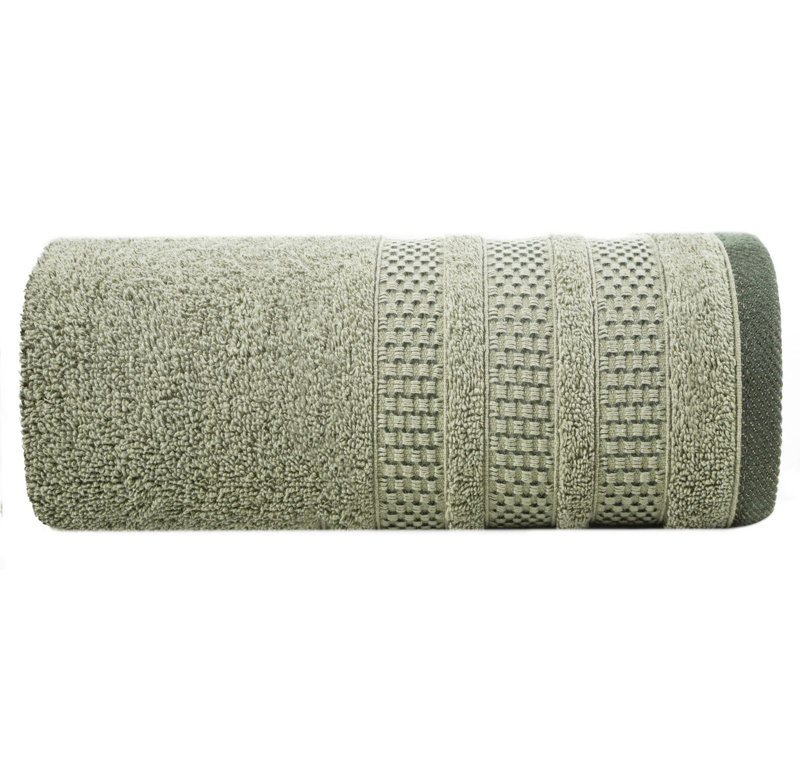 Ivison Midweight Jacquard Hand Towel, Olive