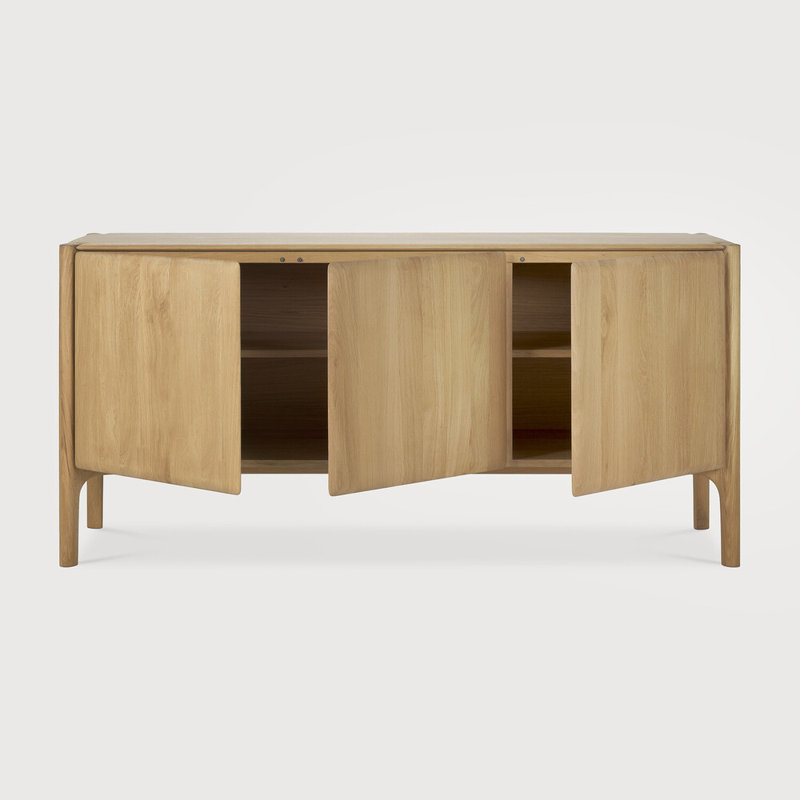 Pi 69'' W Solid Wood Sideboard, Oiled Oak