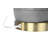 Raw Concrete Table Lamp with Gold Accents and Linen Shade-1479644999