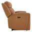 Canapé inclinable électrique Mejas 87,01 po en cuir véritable avec appui-tête réglable-124000590