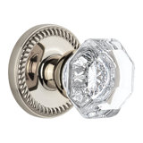 Grandeur Newport Rosette Single Dummy with Chambord Crystal Door Knob