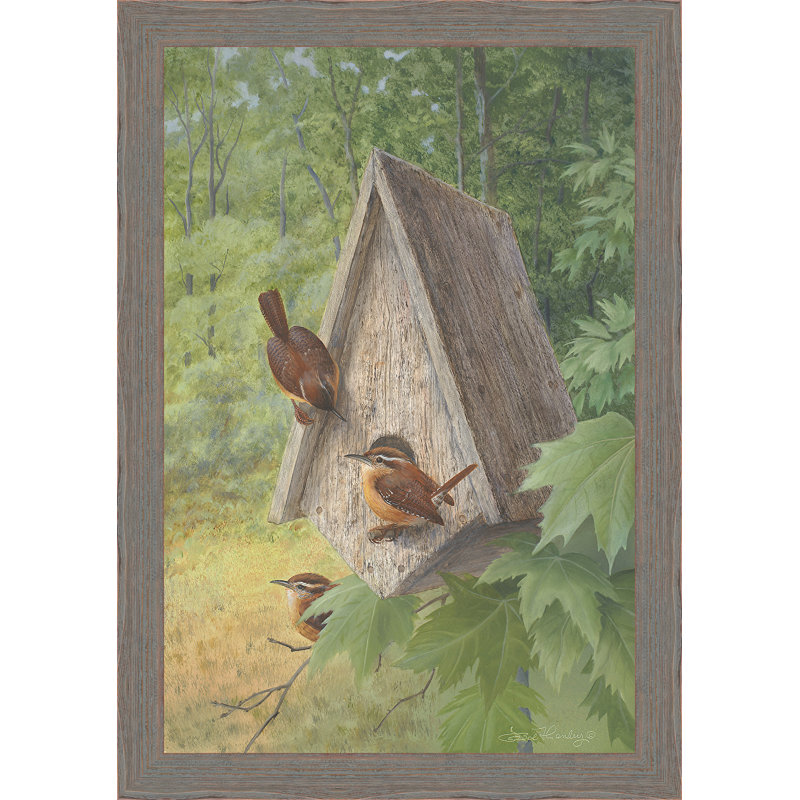 « oiseau house », reproduction d’art encadrée