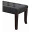 Banc capitonné Linon, tissu