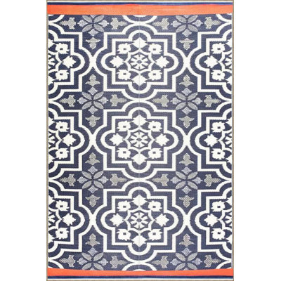 Orange Geometric Diamond Striped Patterned Decorative Washable Rug