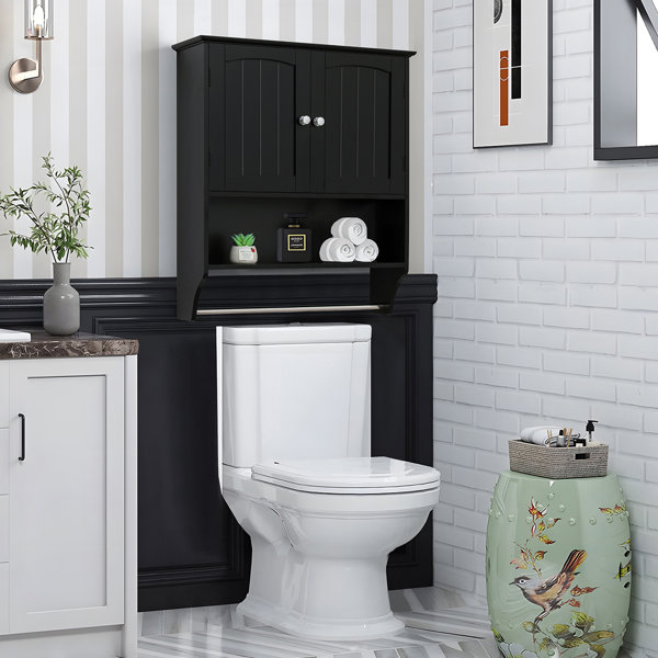 Kajus Wall Bathroom Cabinet Gracie Oaks Finish: Dark Rustic Brown