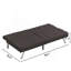 Structure en bois, pieds en acier inoxydable, canapé, canapé, espresso-945891256