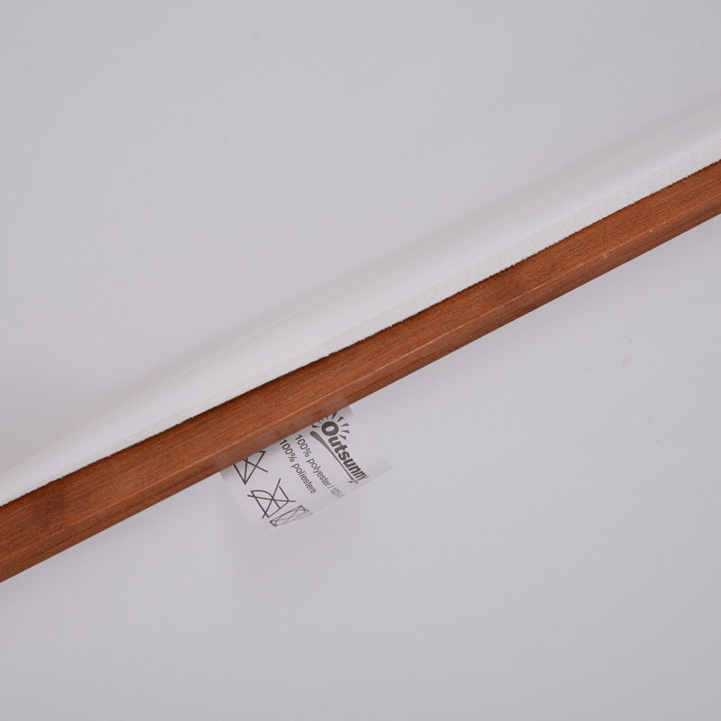 Buderus 2.7 m Garden Parasol Umbrella Double Tier with Bamboo Ribs White