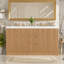 Meuble-lavabo autoportant 59,3 po avec comptoir en bois franc 59 po